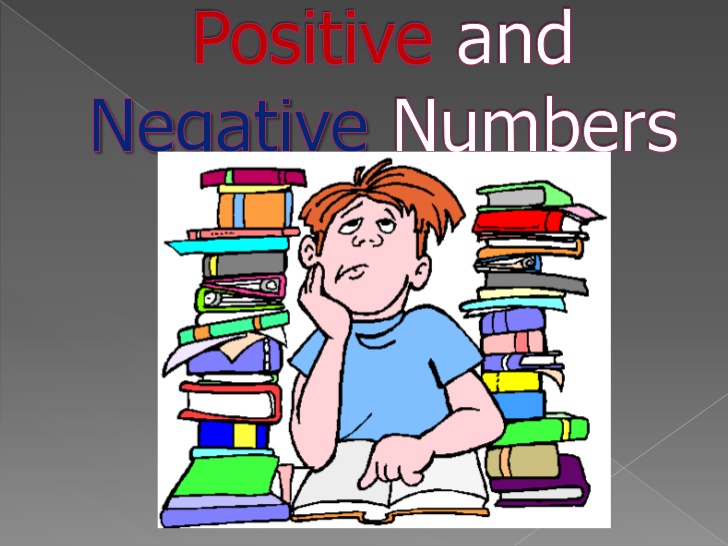 positive clipart negative number