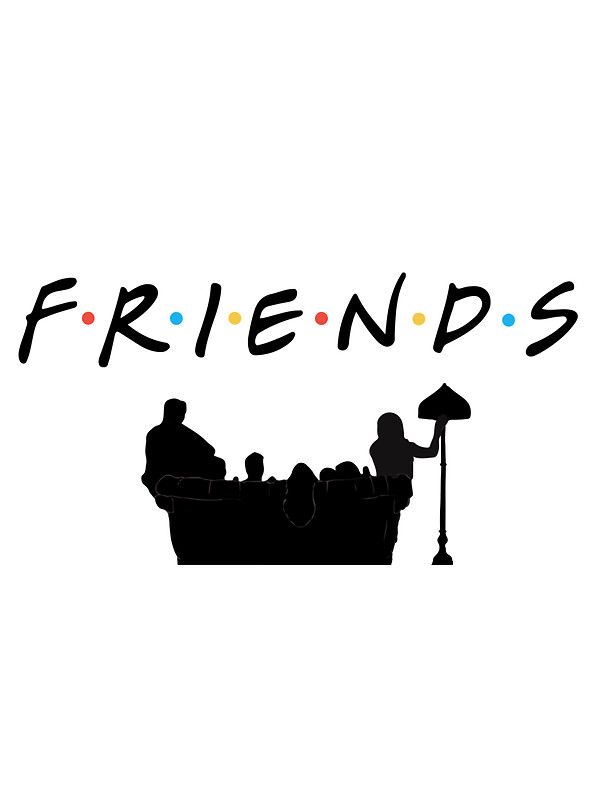 Friends tv show sticker. Positive clipart perk