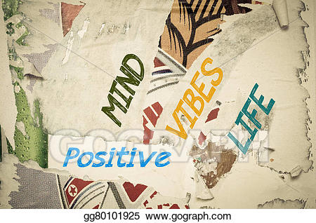 Drawing inspirational mind vibes. Positive clipart positive message