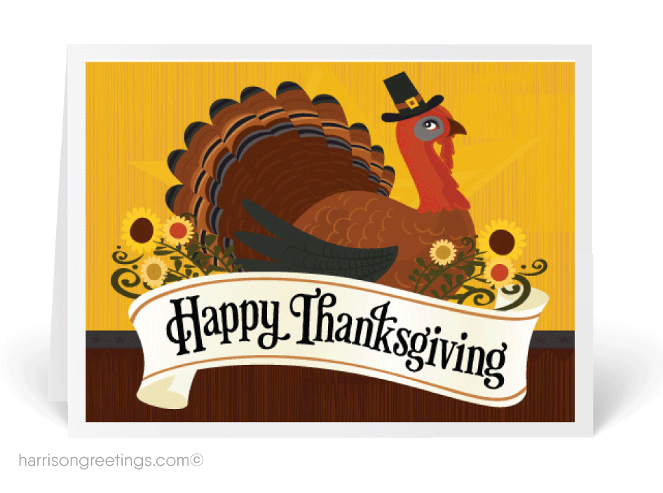 Traditional turkey thanksgiving tg. Postcard clipart holiday card