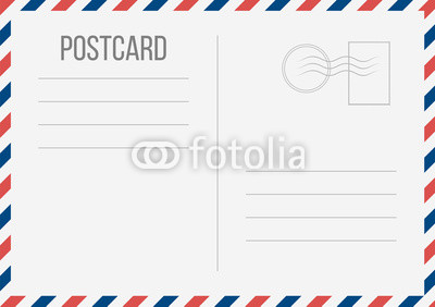 Postcard clipart transparent. Creative vector illustration of