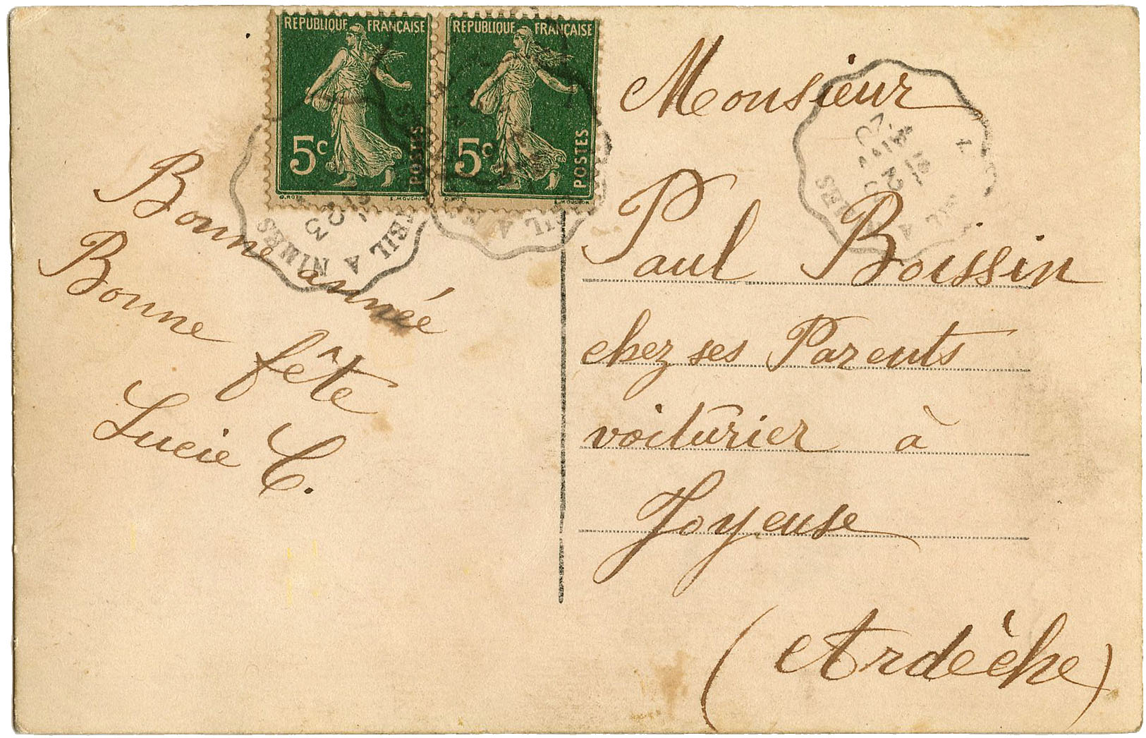 postcard clipart vintage letter
