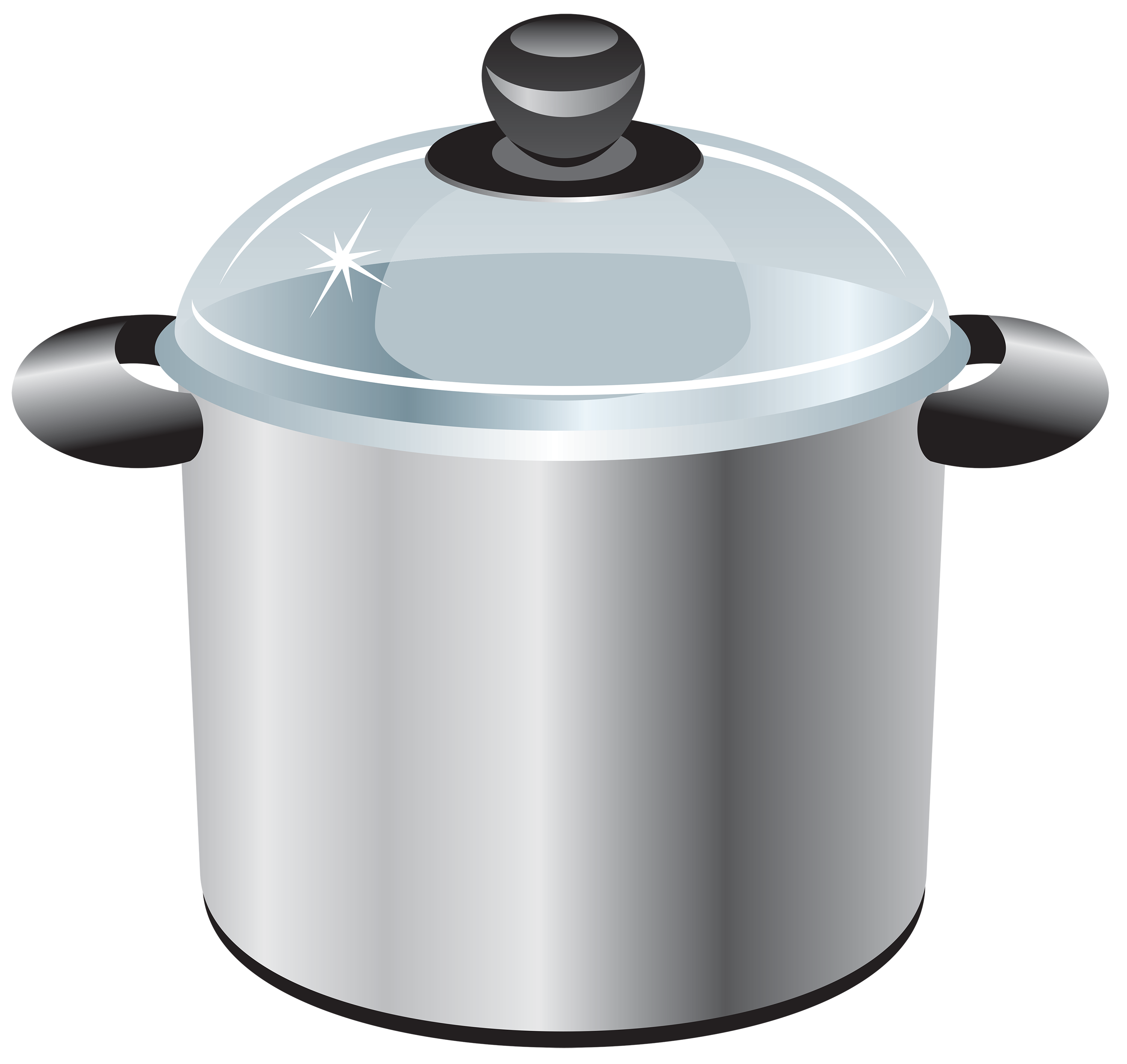 Cook clipart cookery tool. Silver cooking pot best