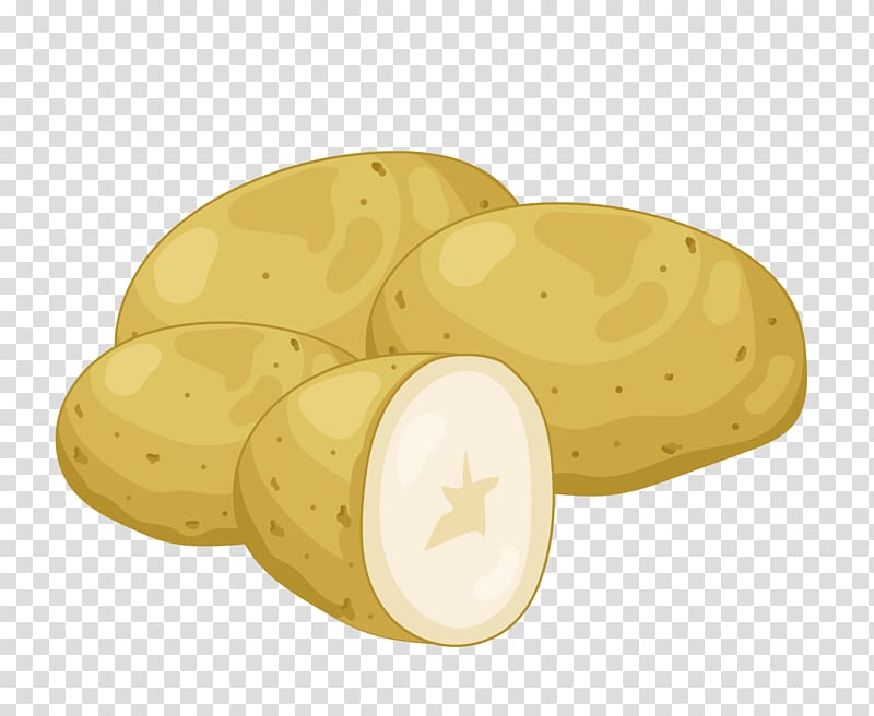 Potatoes cartoon illustration drawing. Potato clipart boiled potato
