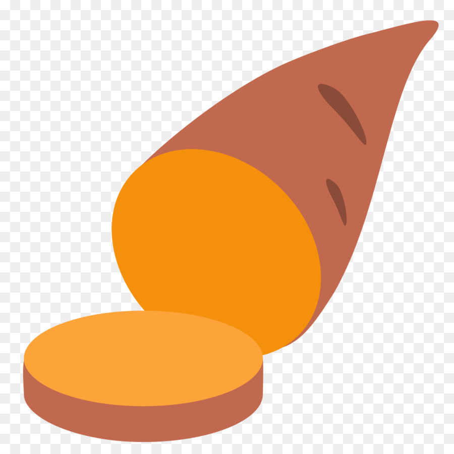 potato clipart orange