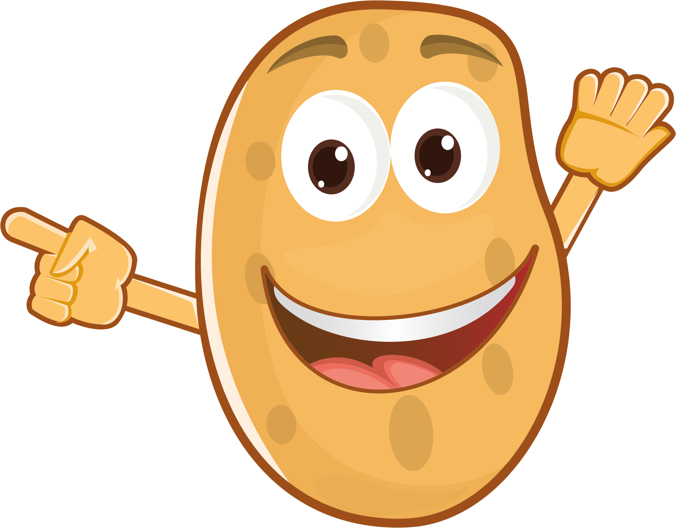 For download free images. Potato clipart orange