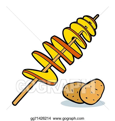 potato clipart spiral potato