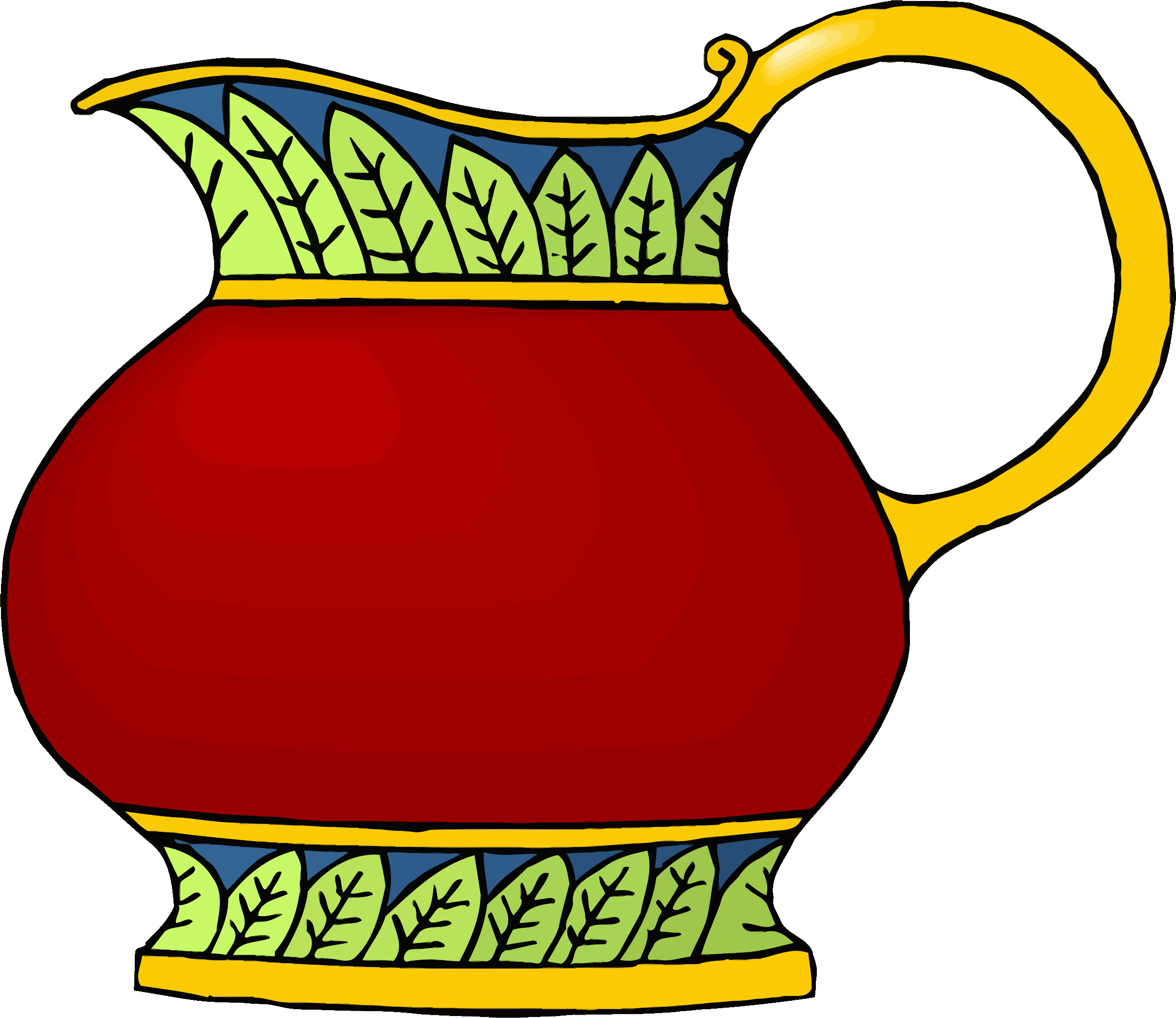 Vase yellow vase