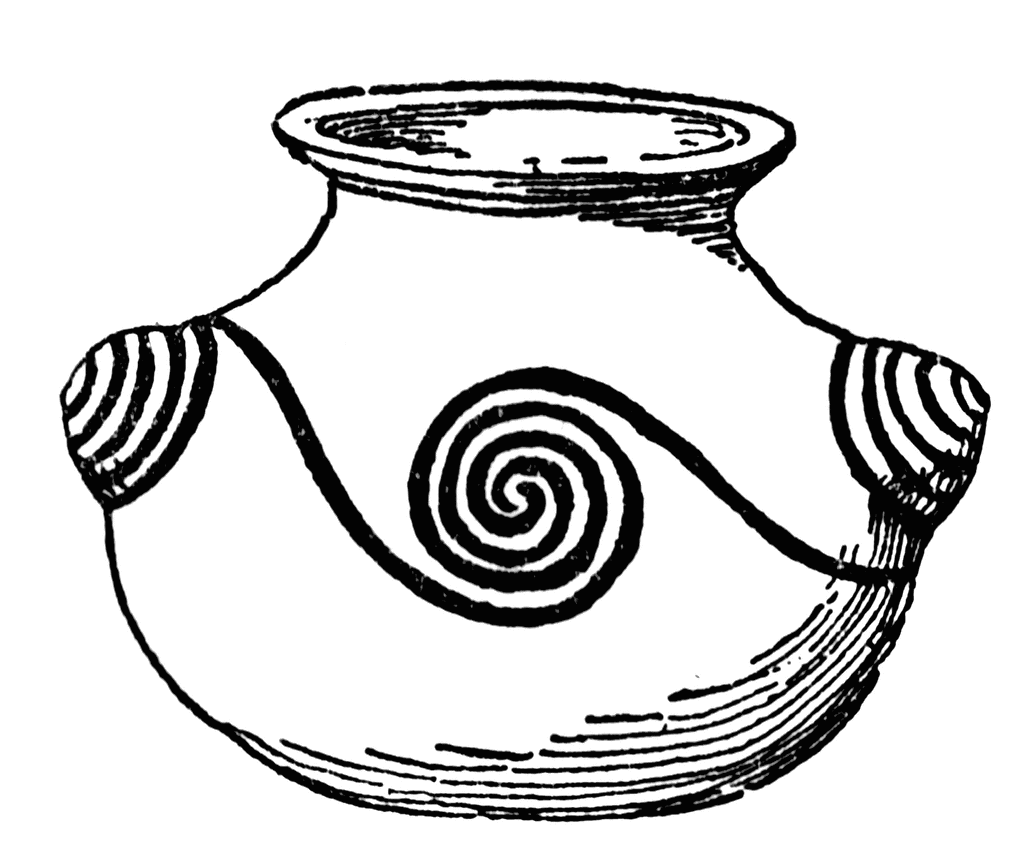 pottery clipart black and white