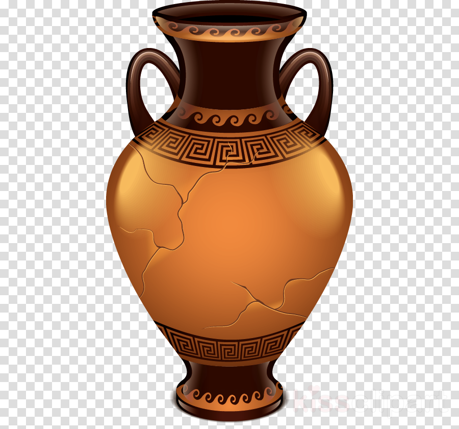 Vase clipart greece ancient pottery. Flowers background transparent 