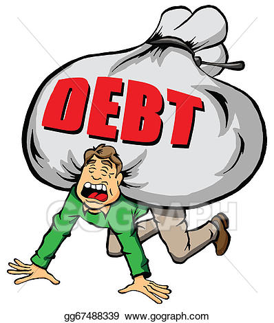 poverty clipart debt
