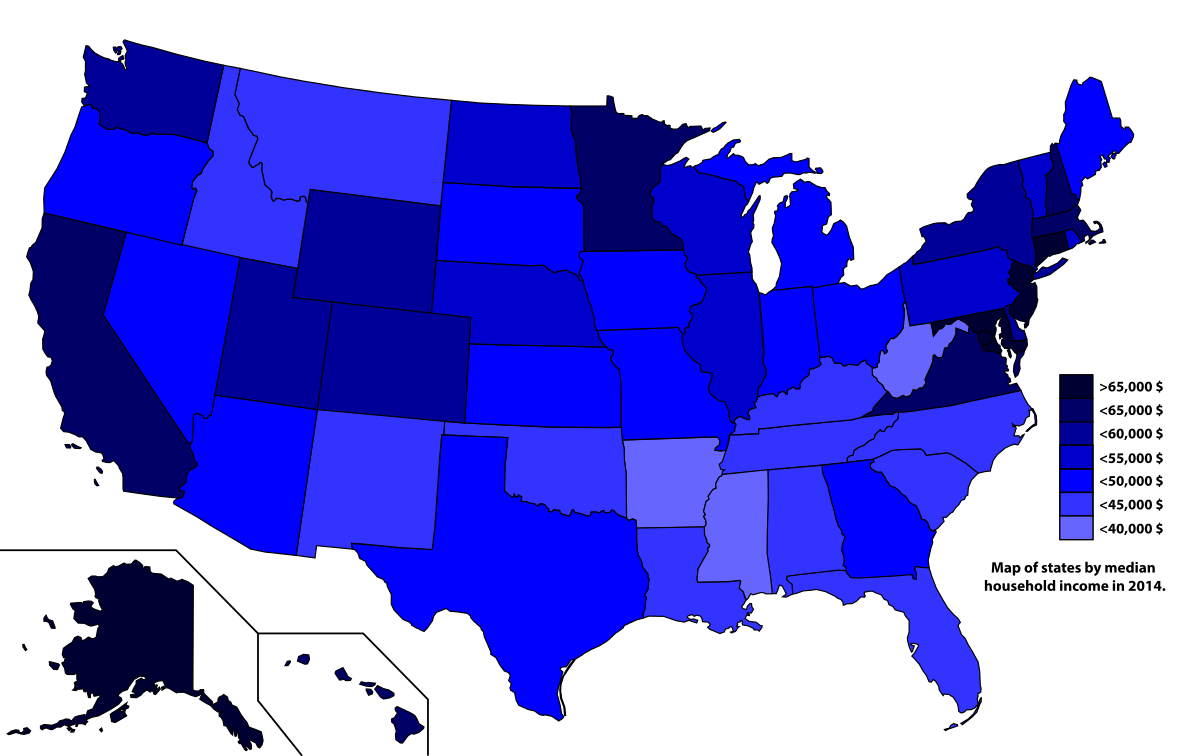 Poverty clipart income distribution. Us wealth demographics map