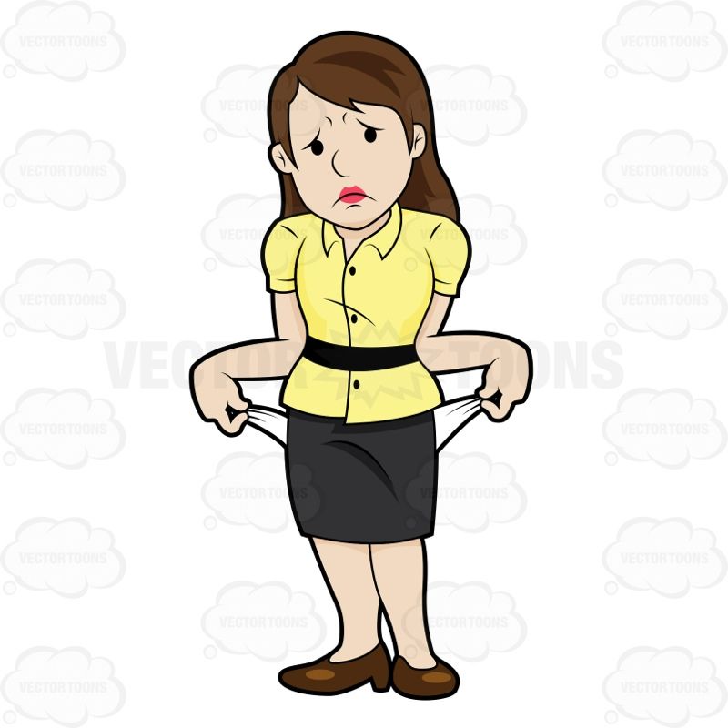 poverty clipart poor lady