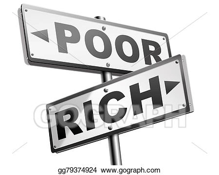 poverty clipart poor rich