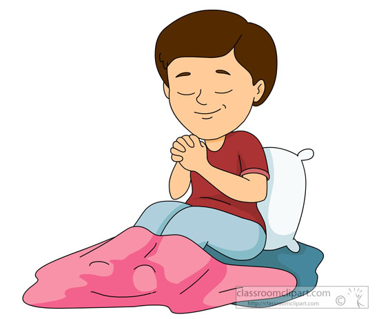 pray clipart bedtime prayer