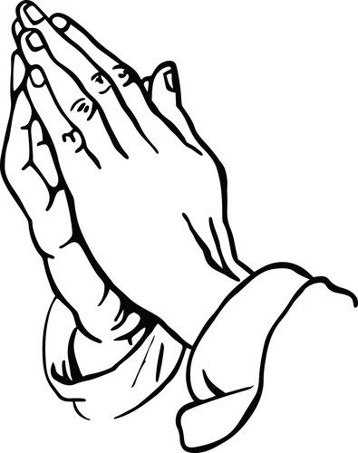 pray clipart hand jesus