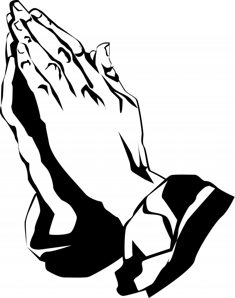 pray clipart hand jesus