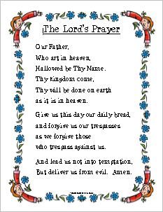 pray clipart lord's prayer
