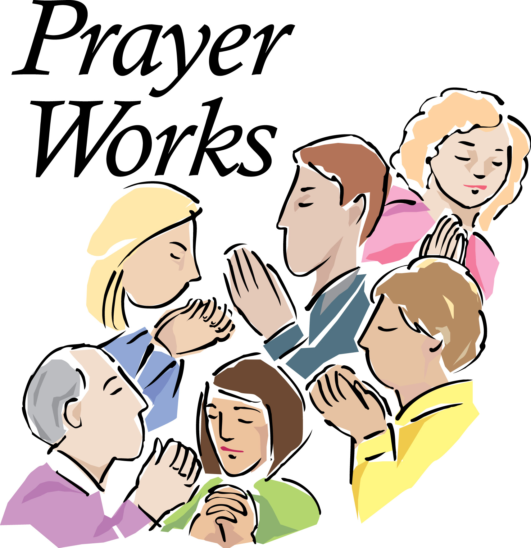 pray clipart prayerful