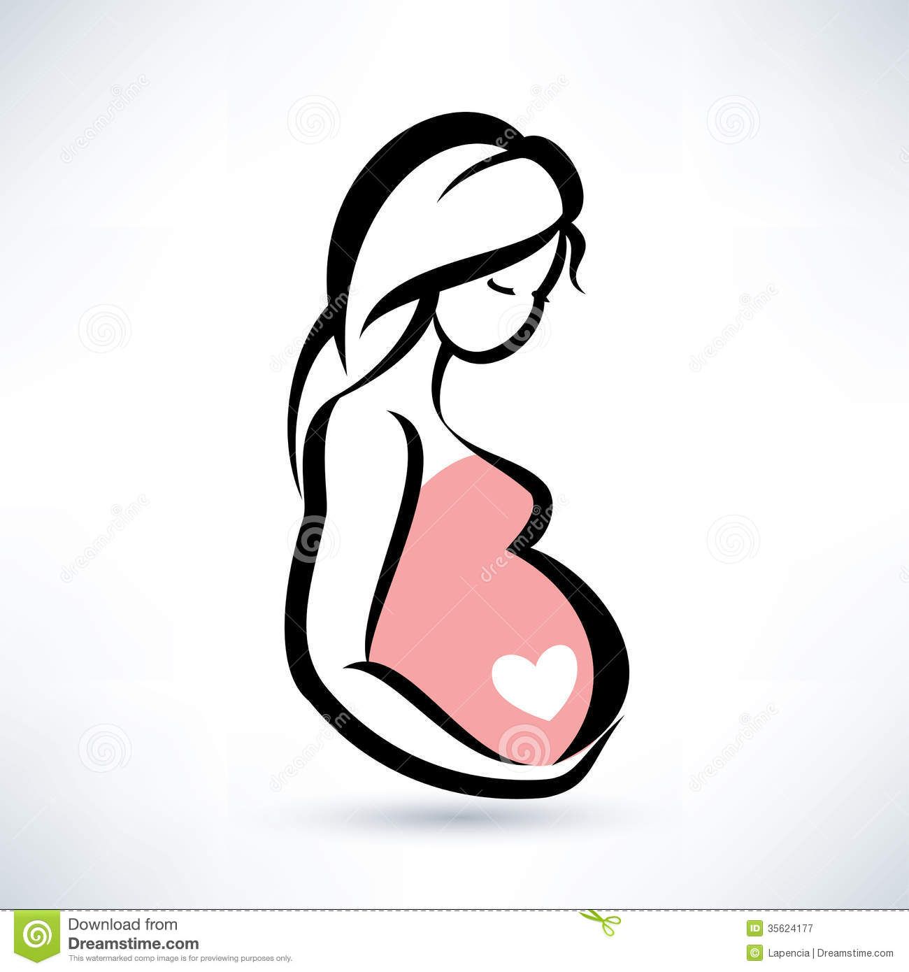 pregnancy clipart free stock photo