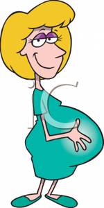 A pregnant woman royalty. Pregnancy clipart happy