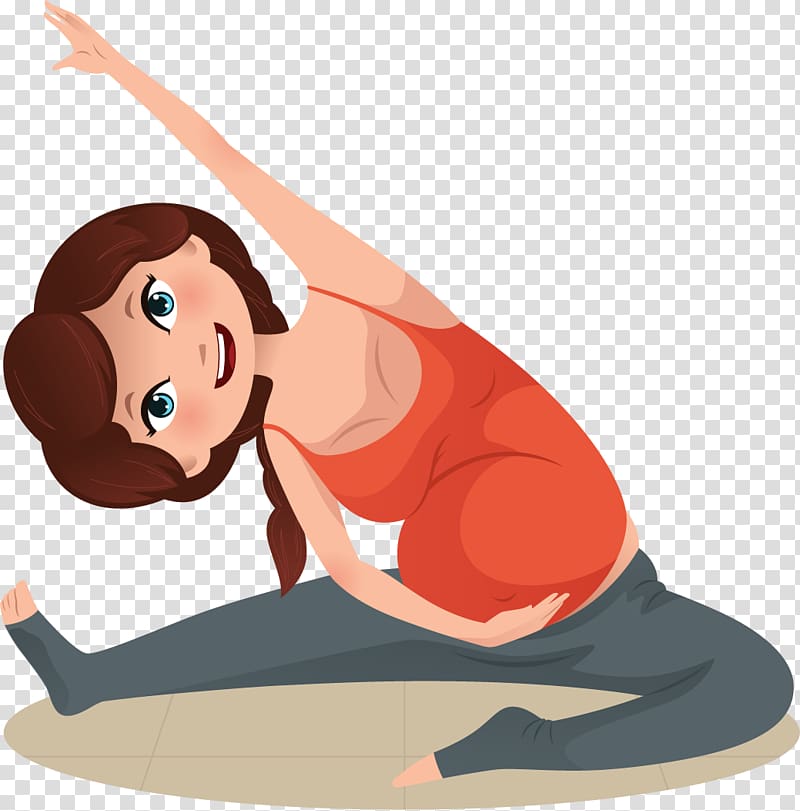 Yoga pilates transparent . Pregnancy clipart pregnant exercise