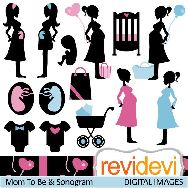 Pin on baby shower. Pregnancy clipart pregnant lady