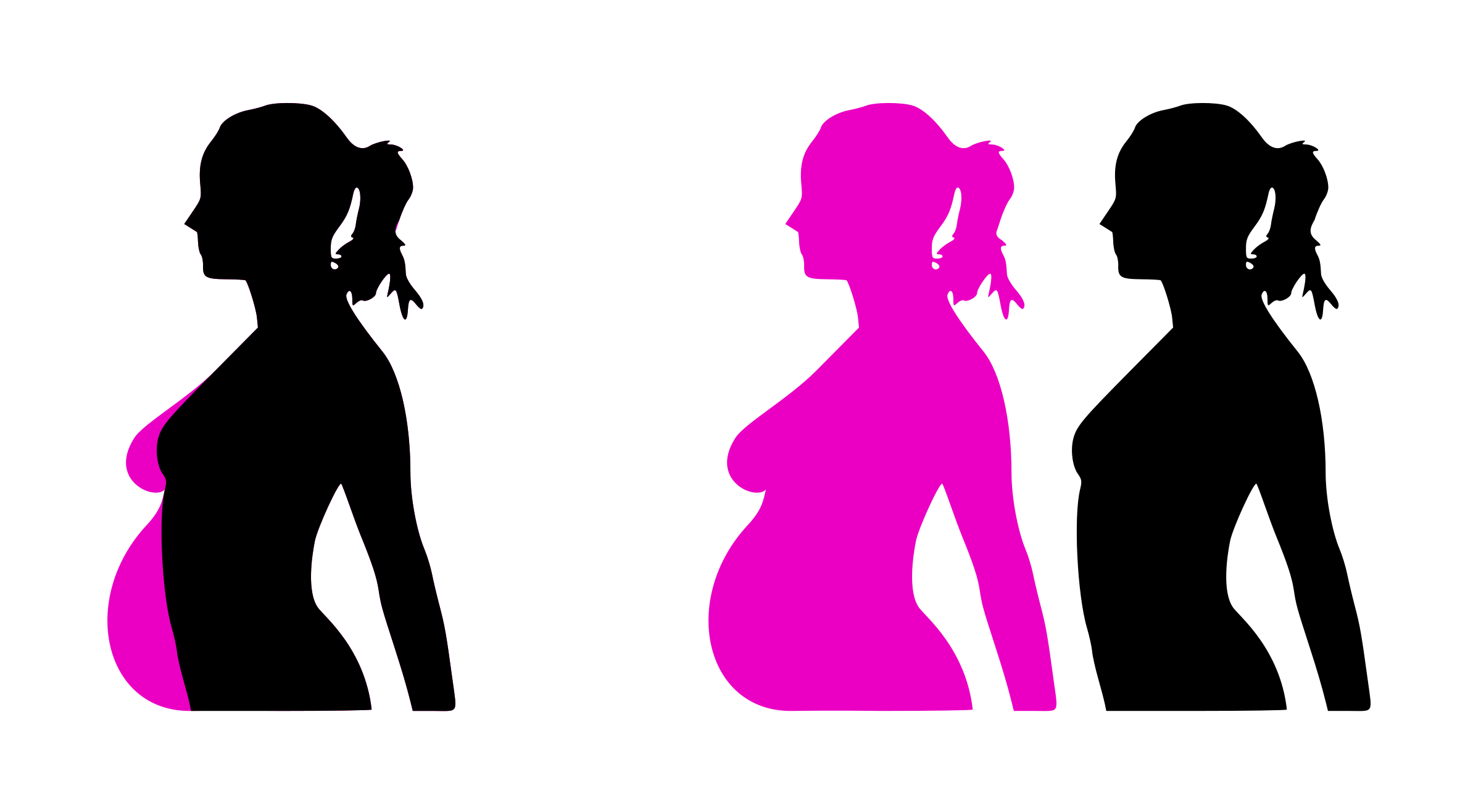 Pregnancy clipart pregnant mother. Silhouet big image png