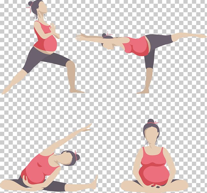 Physical exercise woman png. Pregnancy clipart pregnant yoga