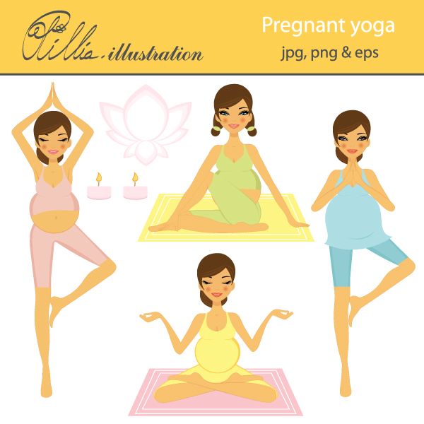 Pin on mygrafico illustrations. Pregnancy clipart pregnant yoga