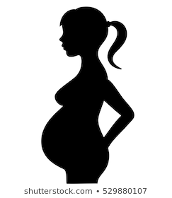 Portal . Pregnancy clipart silhouette