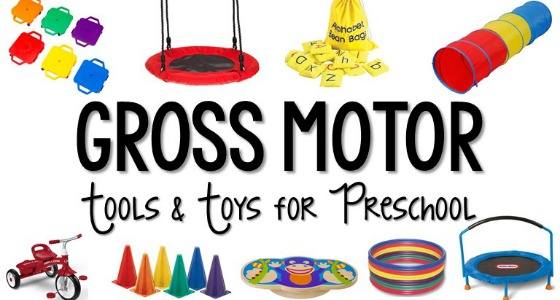 Tools and toys for. Preschool clipart gross motor