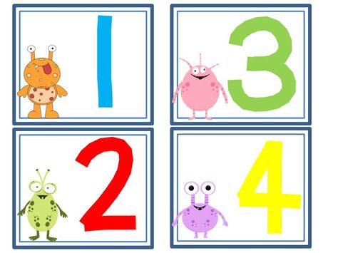 preschool clipart number