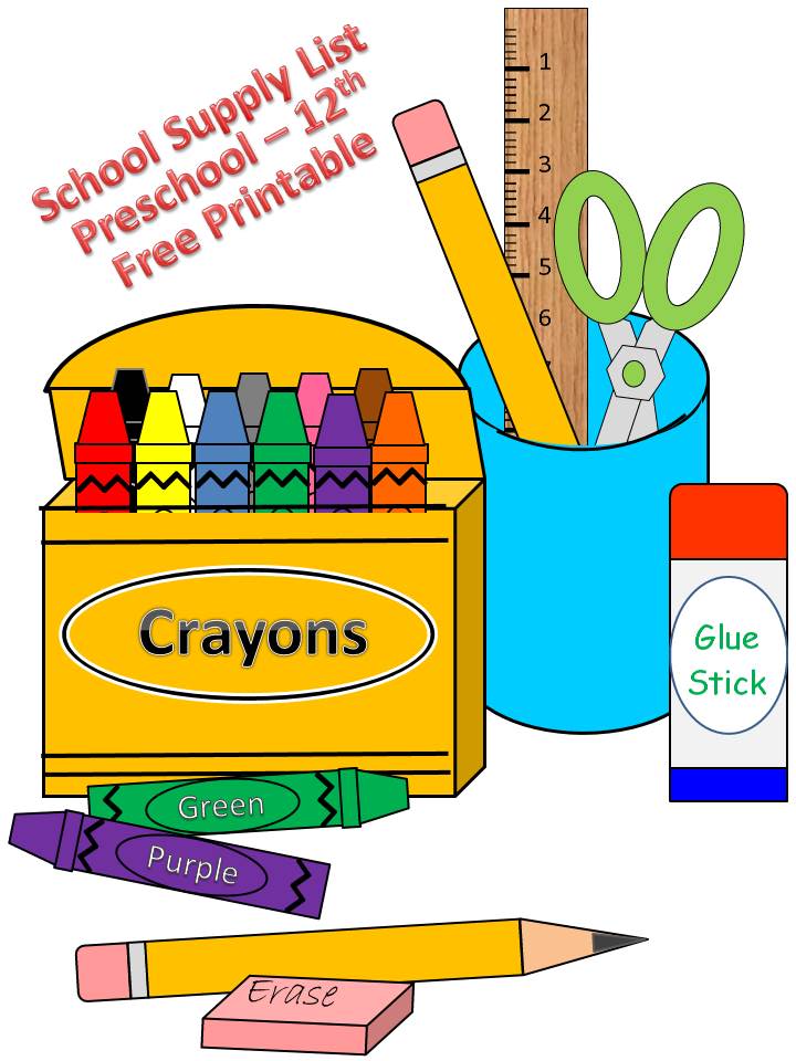 preschool clipart school supply