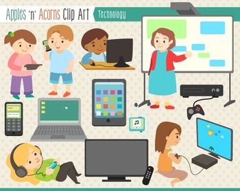 Clip art color and. Technology clipart preschool