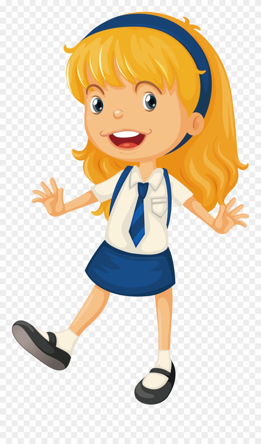 Preschool clipart uniform. Animation schools school girls
