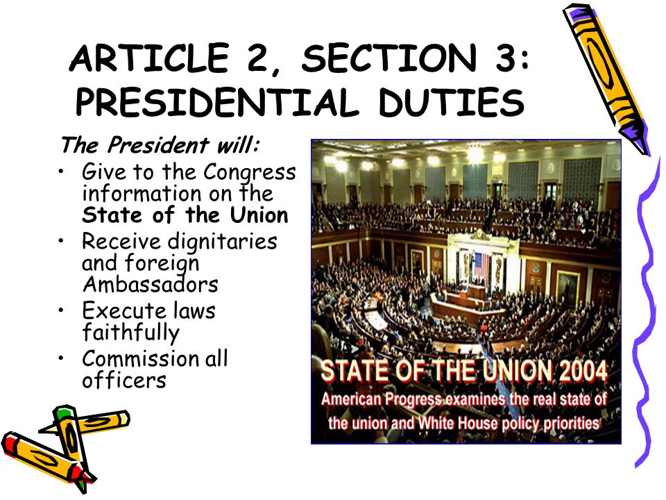 president clipart article 2 constitution