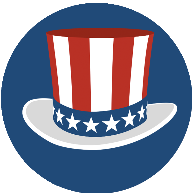 president clipart patriotic hat