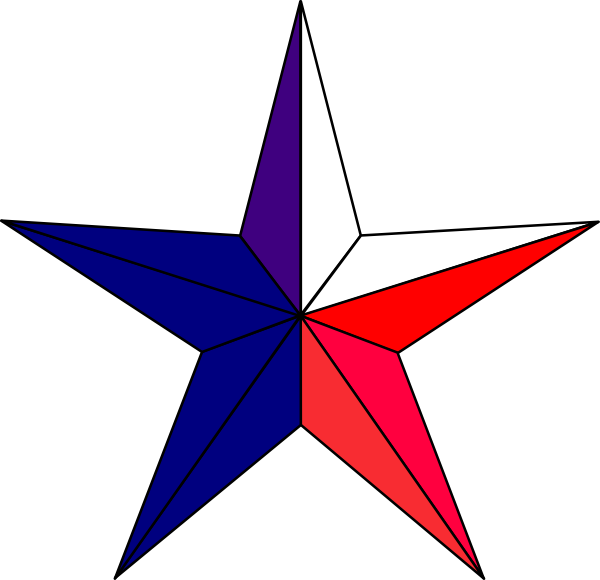 President clipart red white blue star.  collection of stars