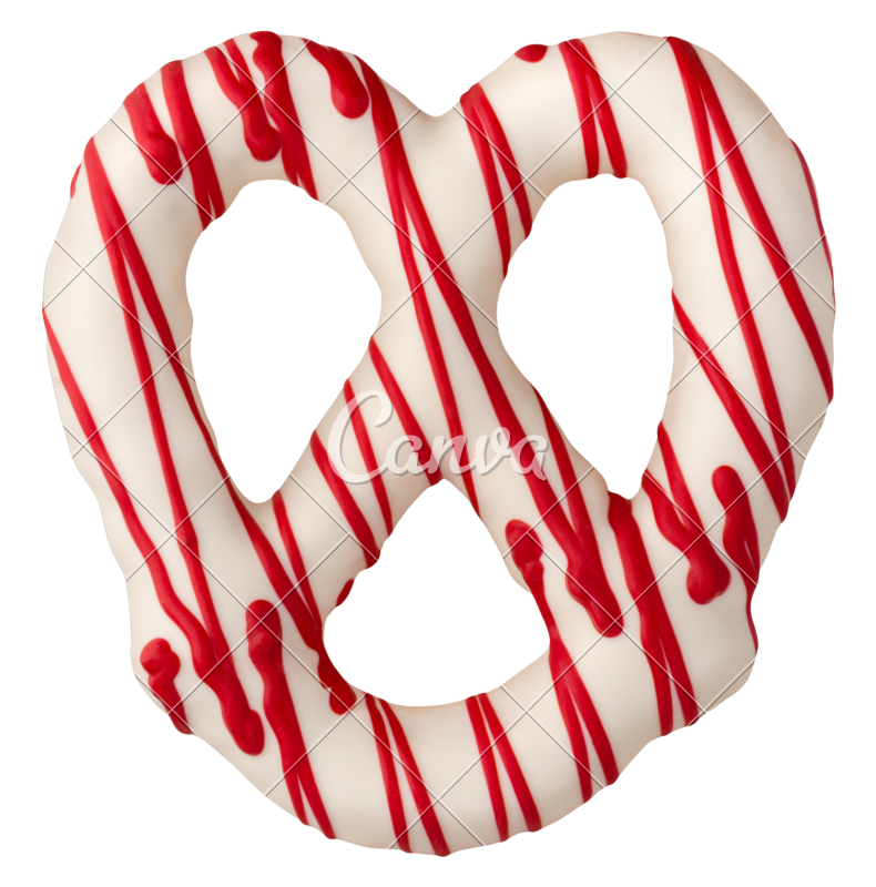 pretzel clipart heart