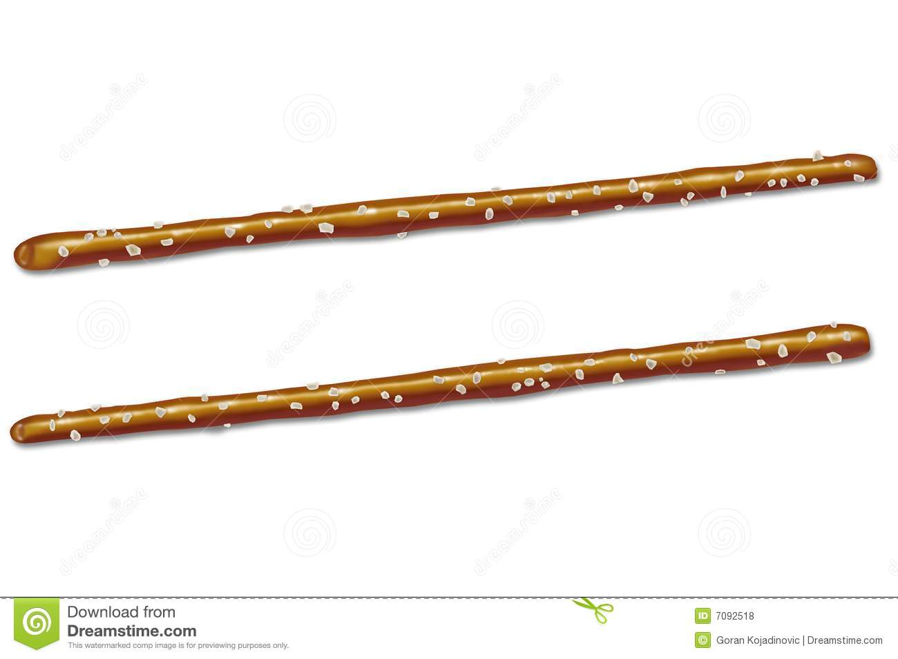 Stick . Pretzel clipart salted pretzel