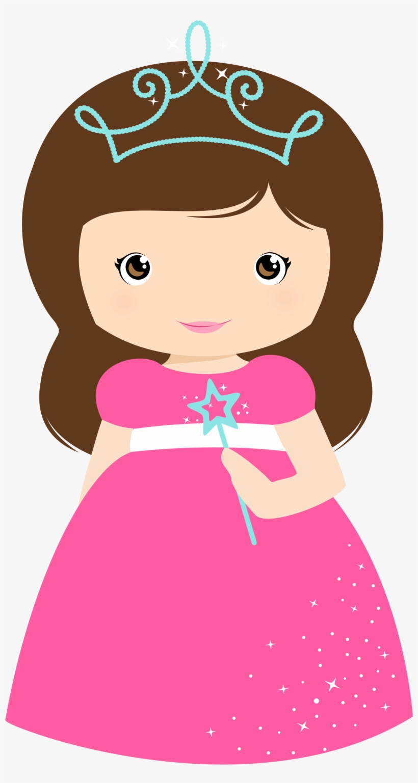 princess clipart brown hair