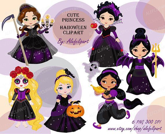 princess clipart halloween
