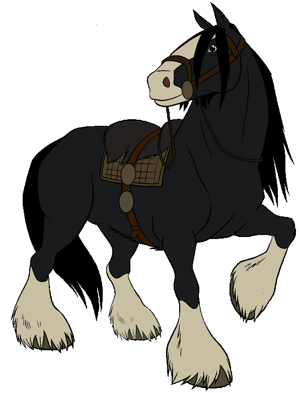 princess clipart horse