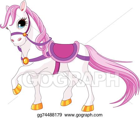 princess clipart horse