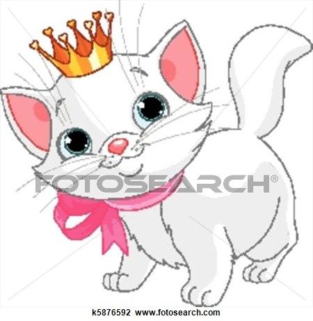 princess clipart kitty