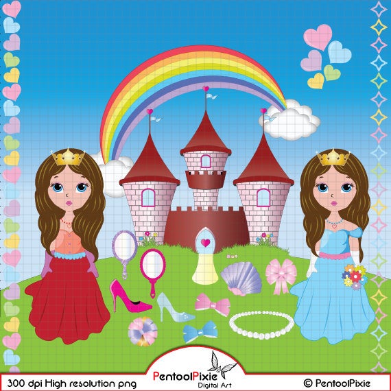 Flower party fairy tale. Princess clipart princess theme