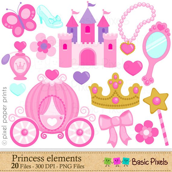 Princess clipart text. Elements clip art pink