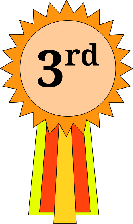prize clipart 3rd