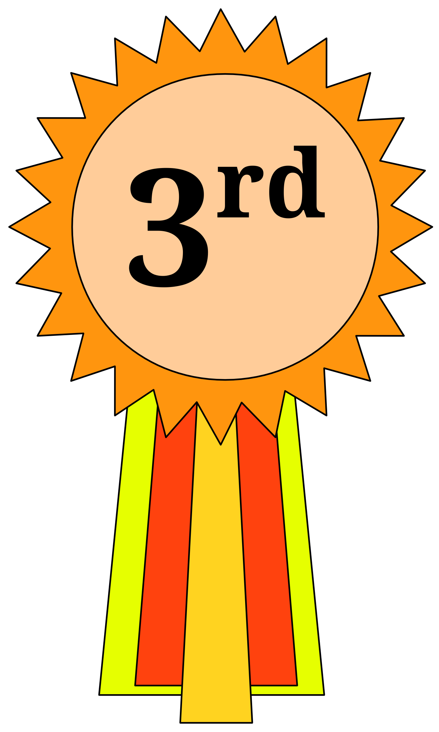  collection of rd. Prize clipart 3rd